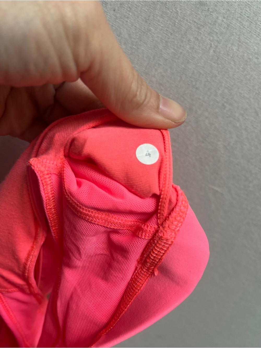 Lululemon Run For Your Money 2-in-1 Bra Tank Coral Sz 4 - Picture 6 of 8